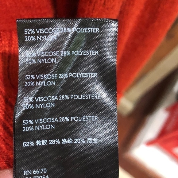 𝅺anthropologie Paloma Burnt Orange Cowl Neck Sweater M - Picture 9 of 12